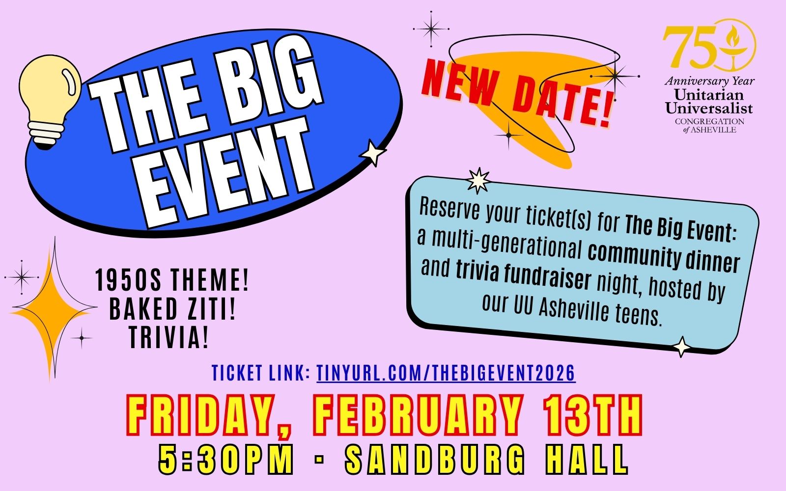 The Big Event (New Date!)